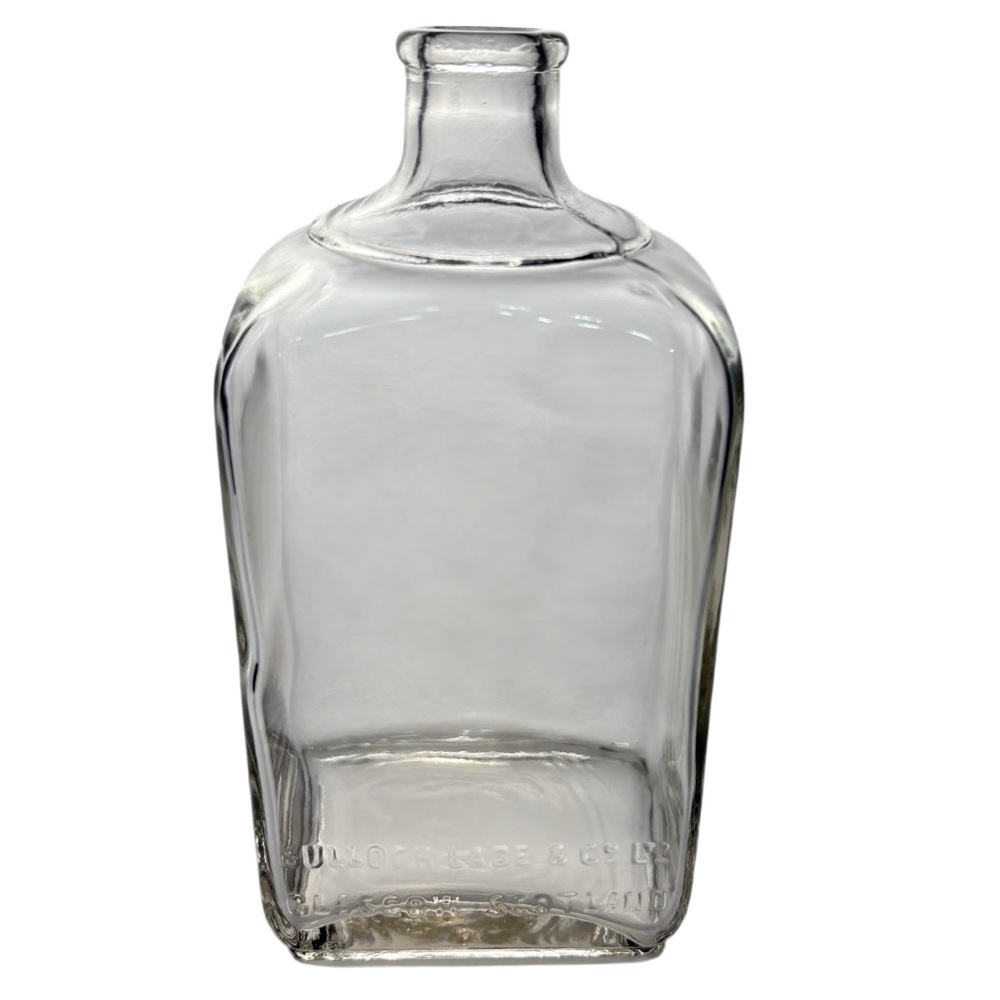 Antique Bulloch, Lade & Co Glasgow Embossed Whisky Bottle Bar Decanter c1920